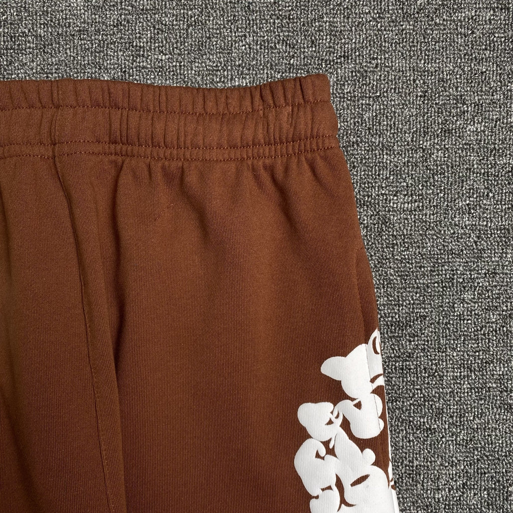 DENIM TEARS COTTON WREATH SWEATPANTS BROWN - netstar