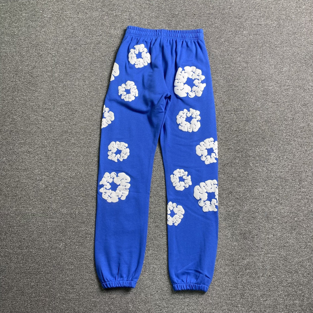 DENIM TEARS COTTON WREATH SWEATPANTS DEEP BLUE - netstar