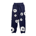 DENIM TEARS COTTON WREATH SWEATPANTS NAVY - netstar
