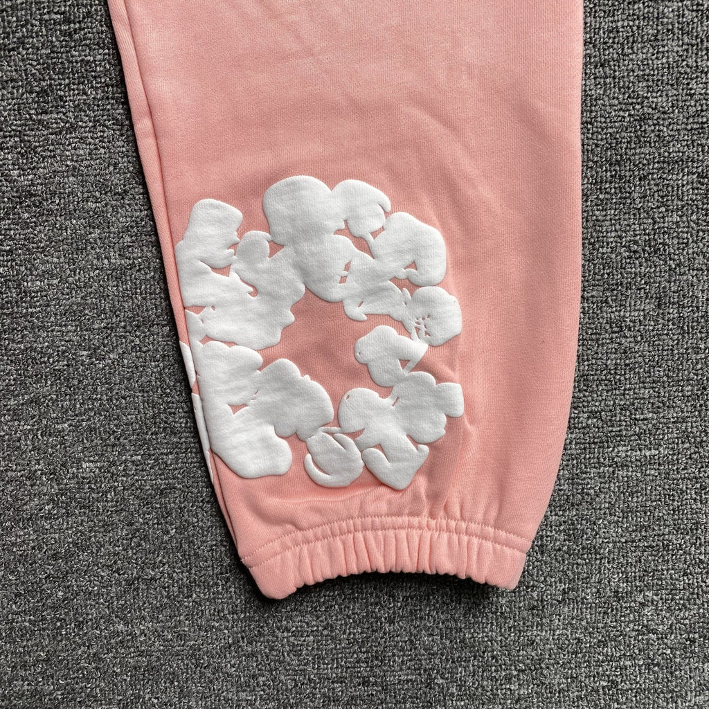 DENIM TEARS COTTON WREATH SWEATPANTS PEACH - netstar