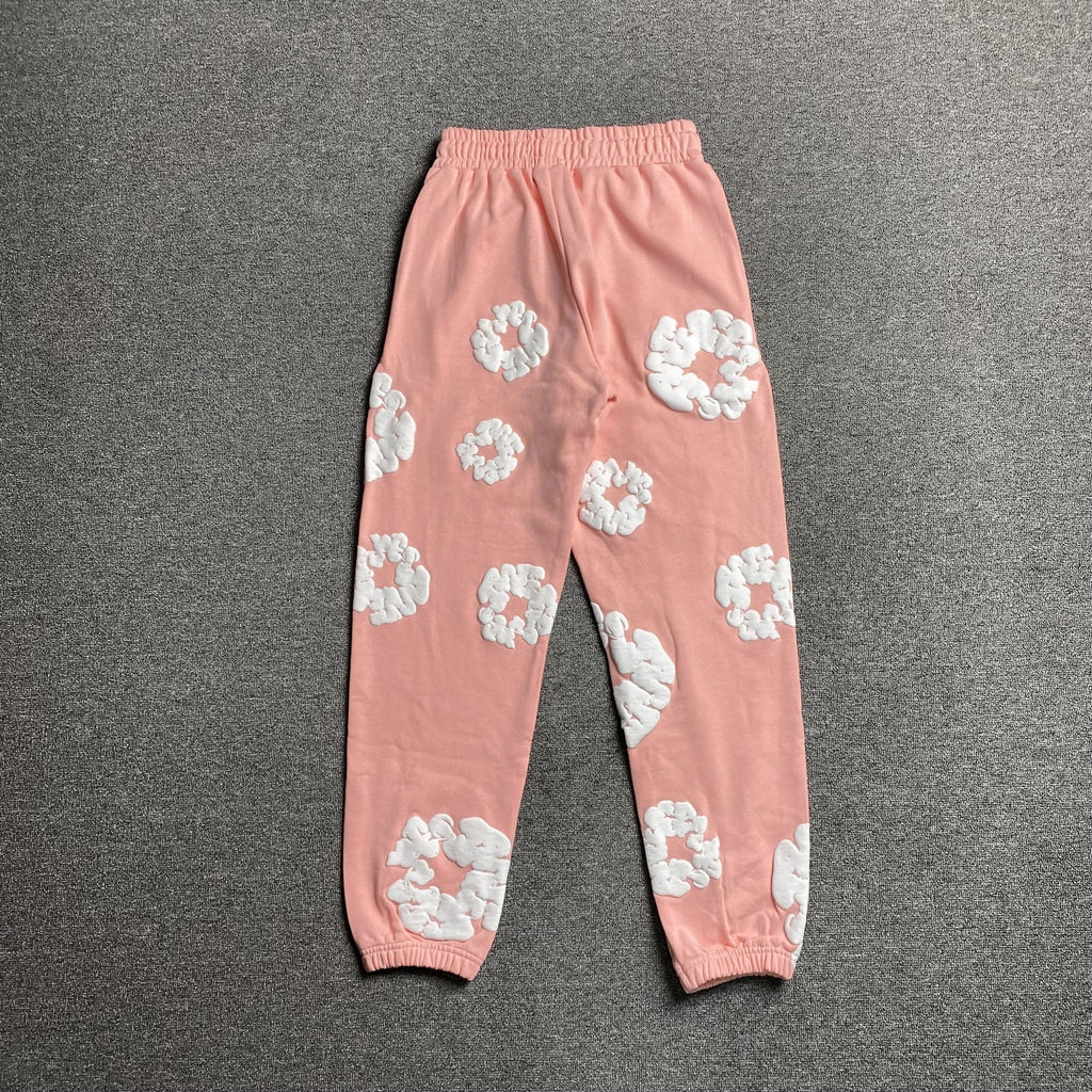 DENIM TEARS COTTON WREATH SWEATPANTS PEACH - netstar