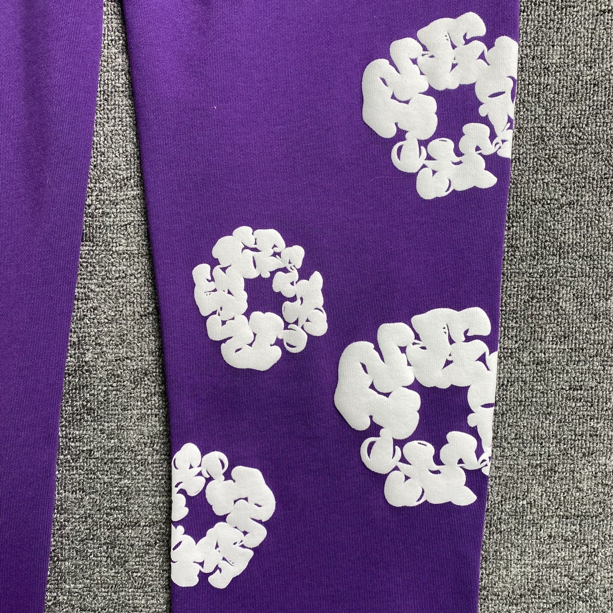 DENIM TEARS COTTON WREATH SWEATPANTS PURPLE - netstar