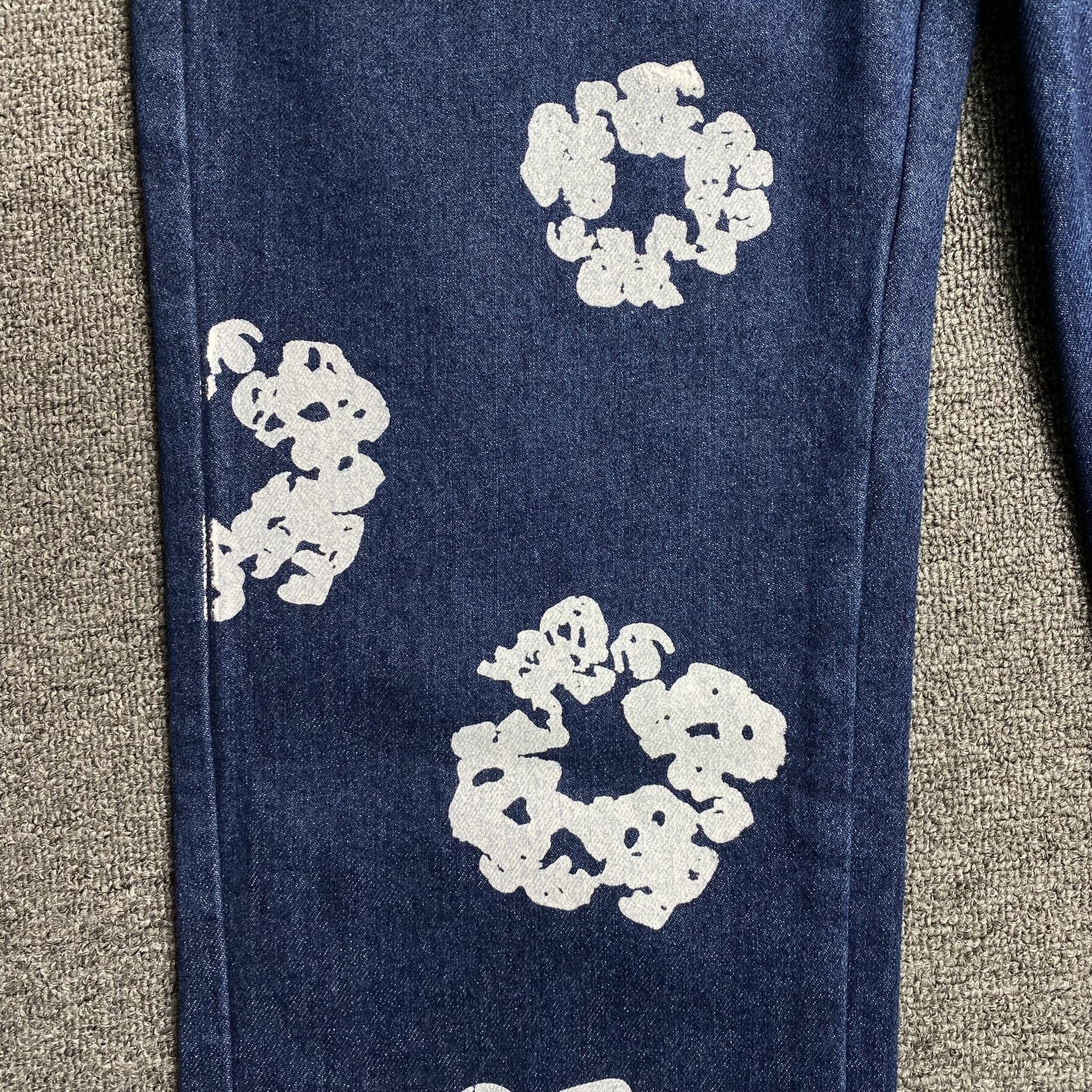 DENIM TEARS x LEVI'S COTTON WREATH JEANS DARK BLUE - netstar