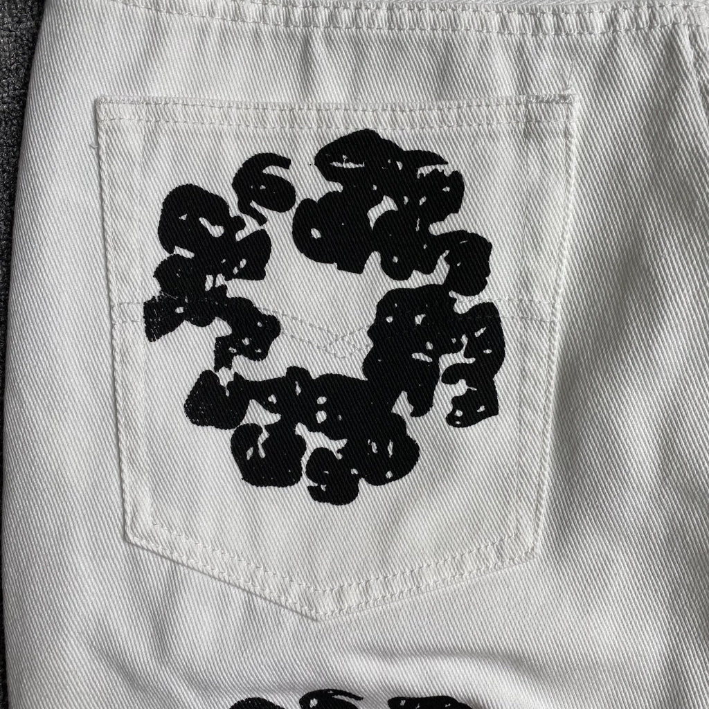 DENIM TEARS x LEVI'S COTTON WREATH JEANS WHITE - netstar