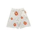 DENIM TEARS x OFFSET COTTON WREATH SHORTS WHITE - netstar