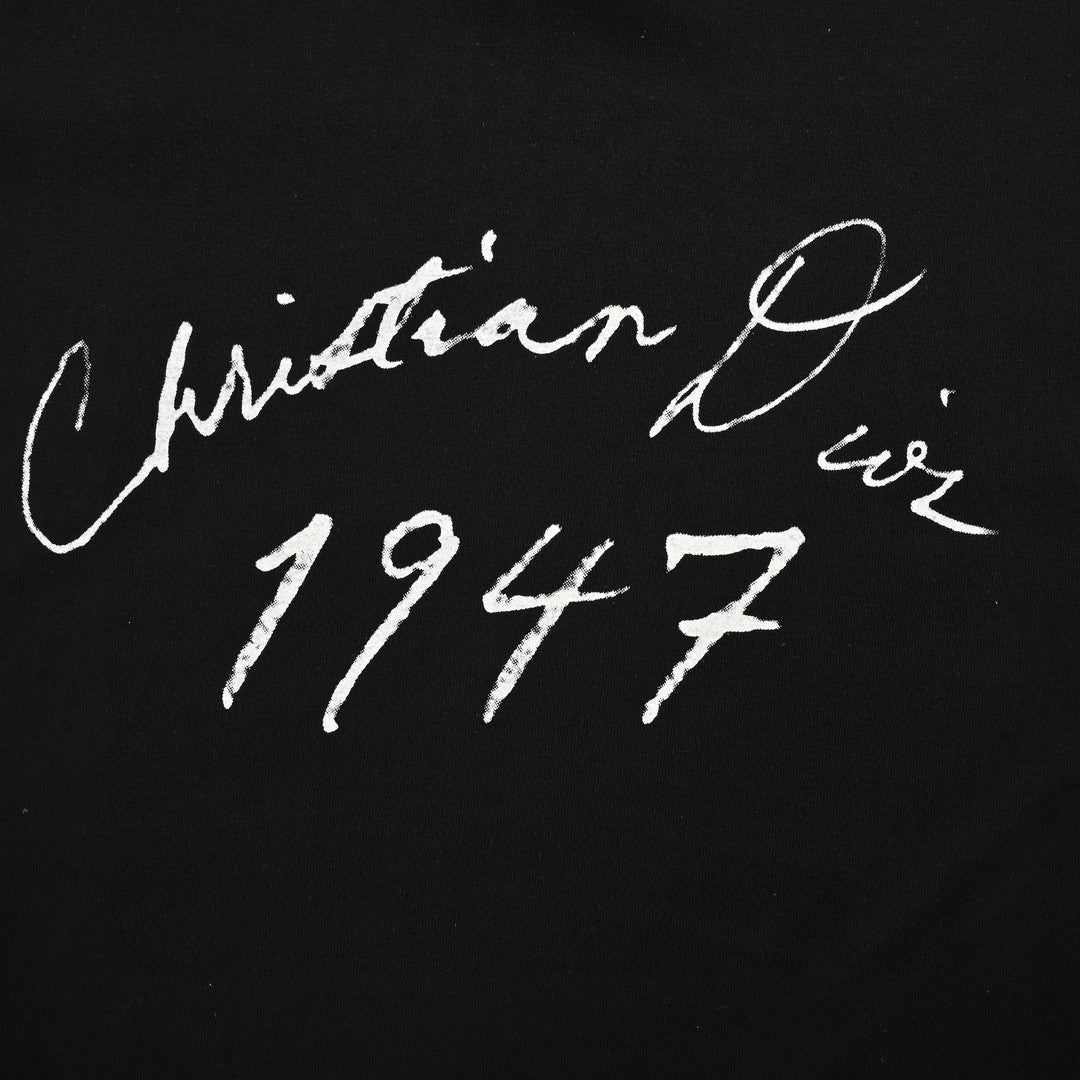 Dior 1947 Signature Black T-Shirt - netstar