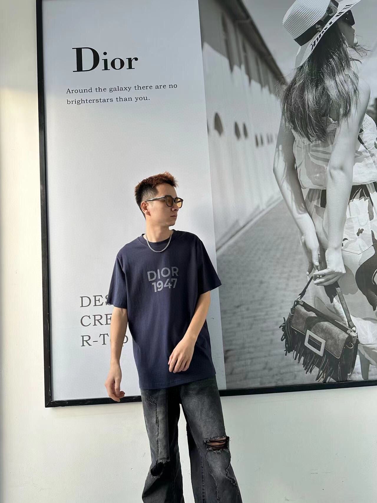 Dior 1947 T-Shirt - Navy - netstar