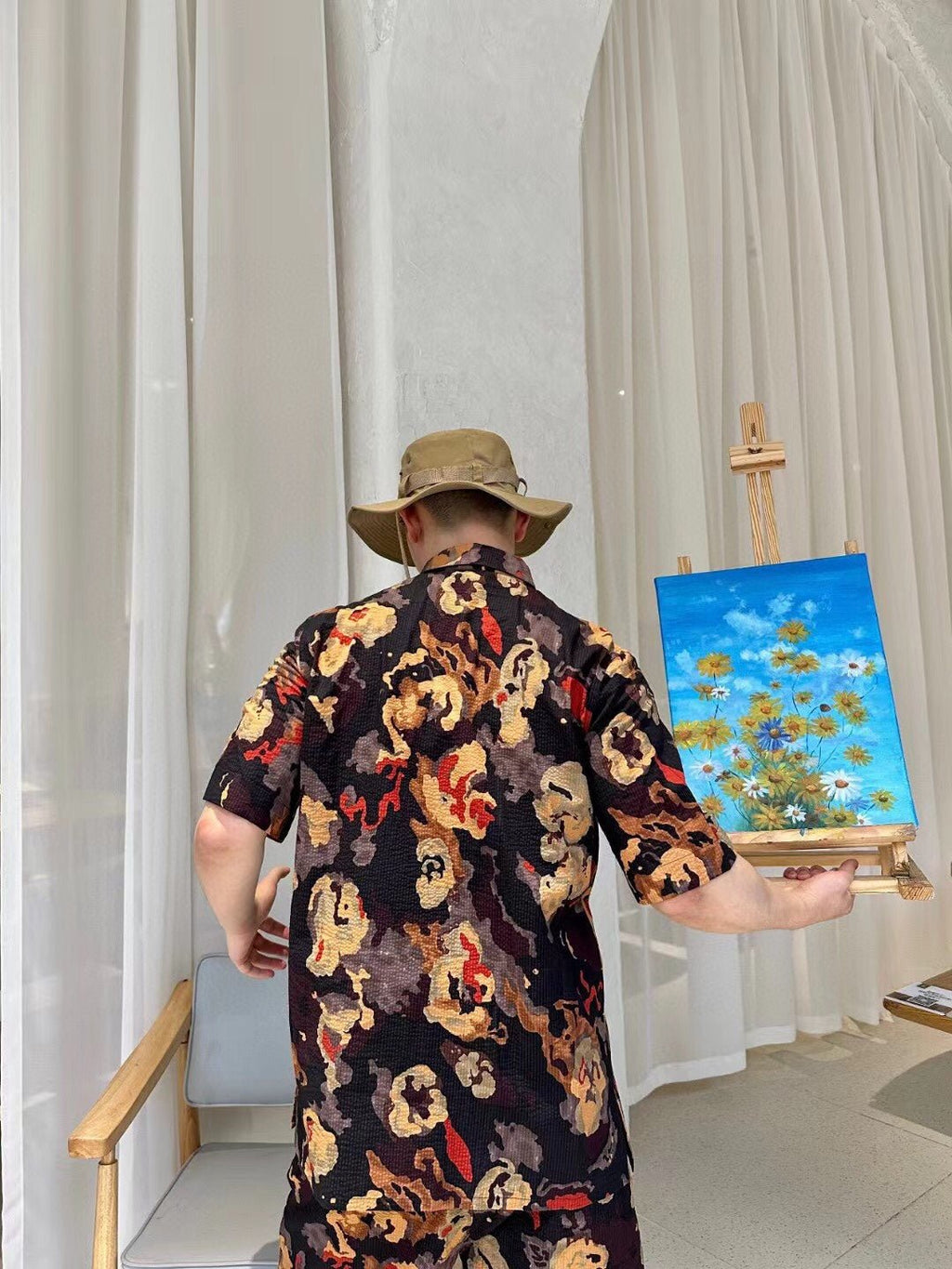 Dior Abstract Floral Print Shirt - netstar