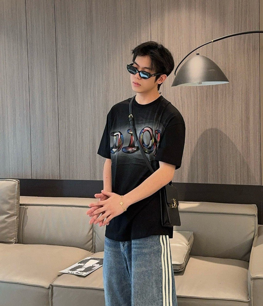 Dior Artistic Logo T-Shirt (Black) - netstar