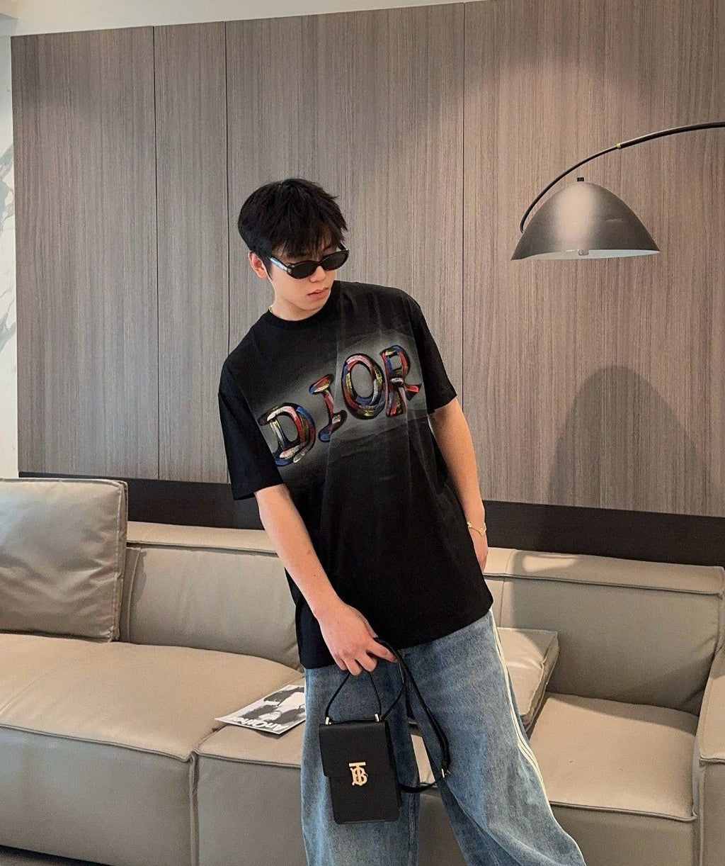 Dior Artistic Logo T-Shirt (Black) - netstar
