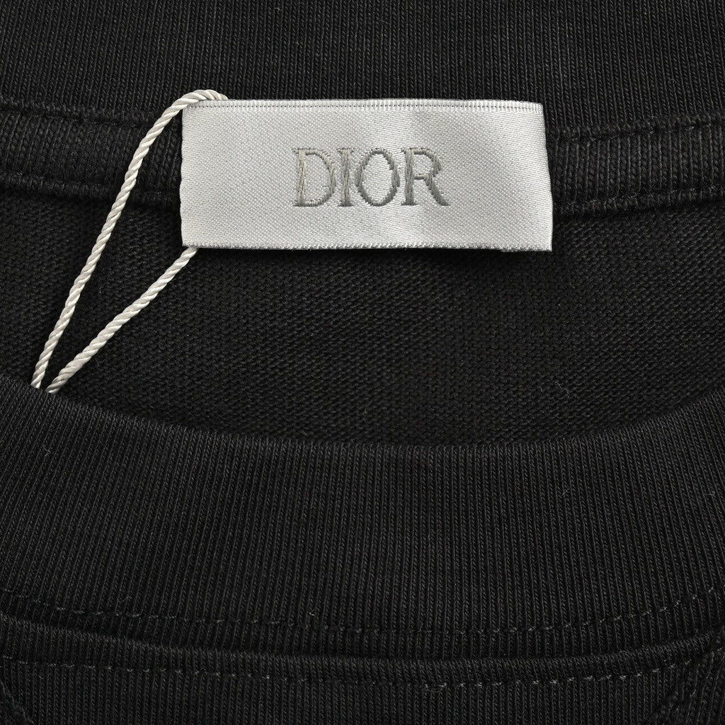 Dior Artistic Splatter T-Shirt (Black) - netstar