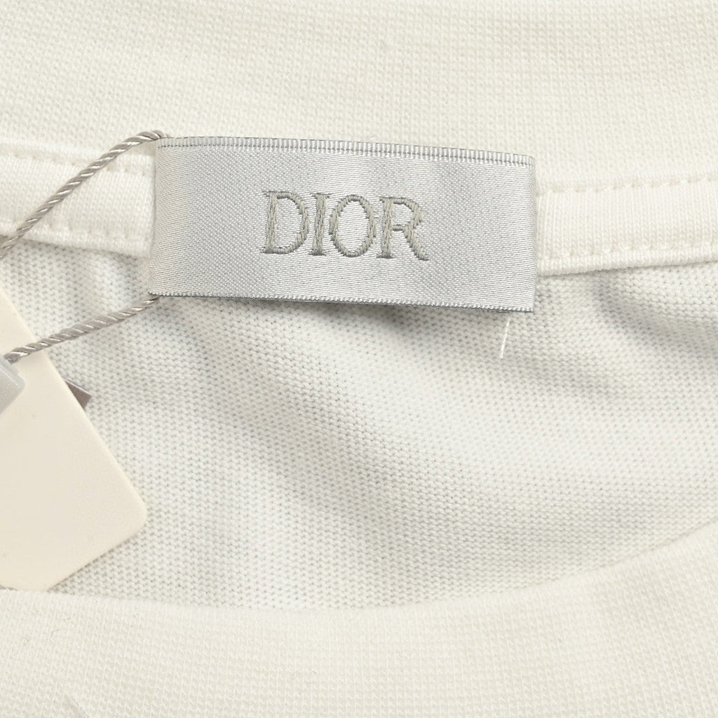 Dior Artistic Splatter T-Shirt (White) - netstar