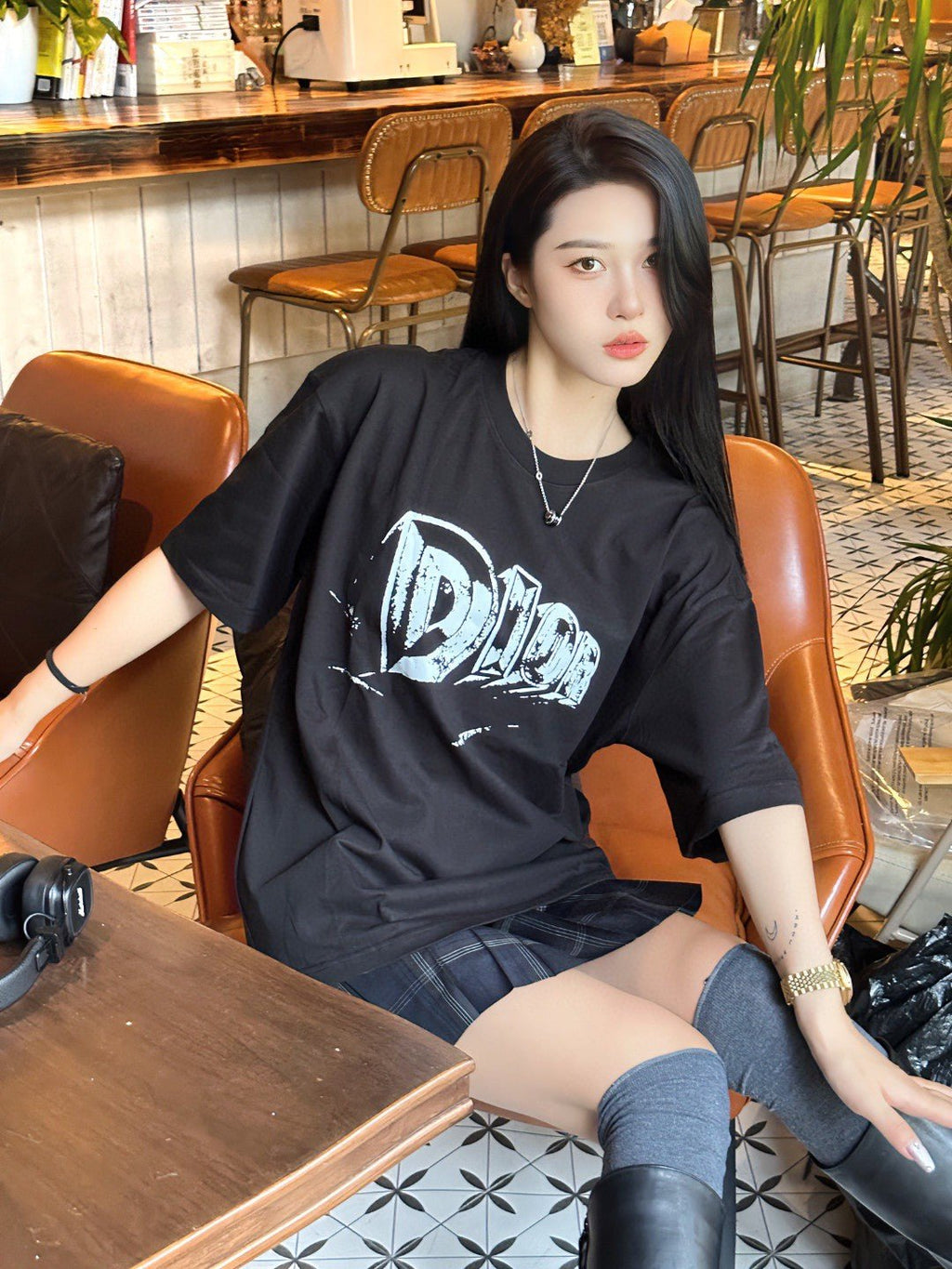 Dior Black Graphic T-Shirt - netstar
