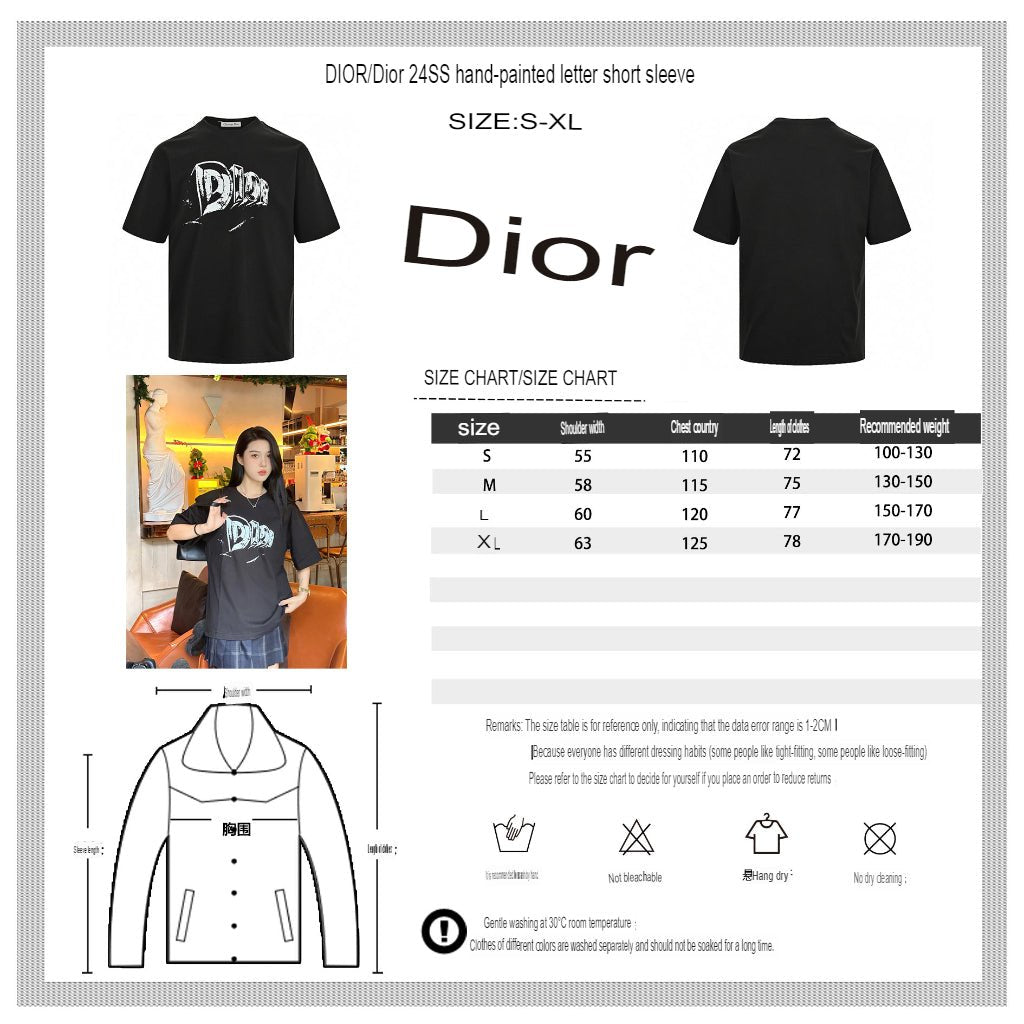 Dior Black Graphic T-Shirt - netstar