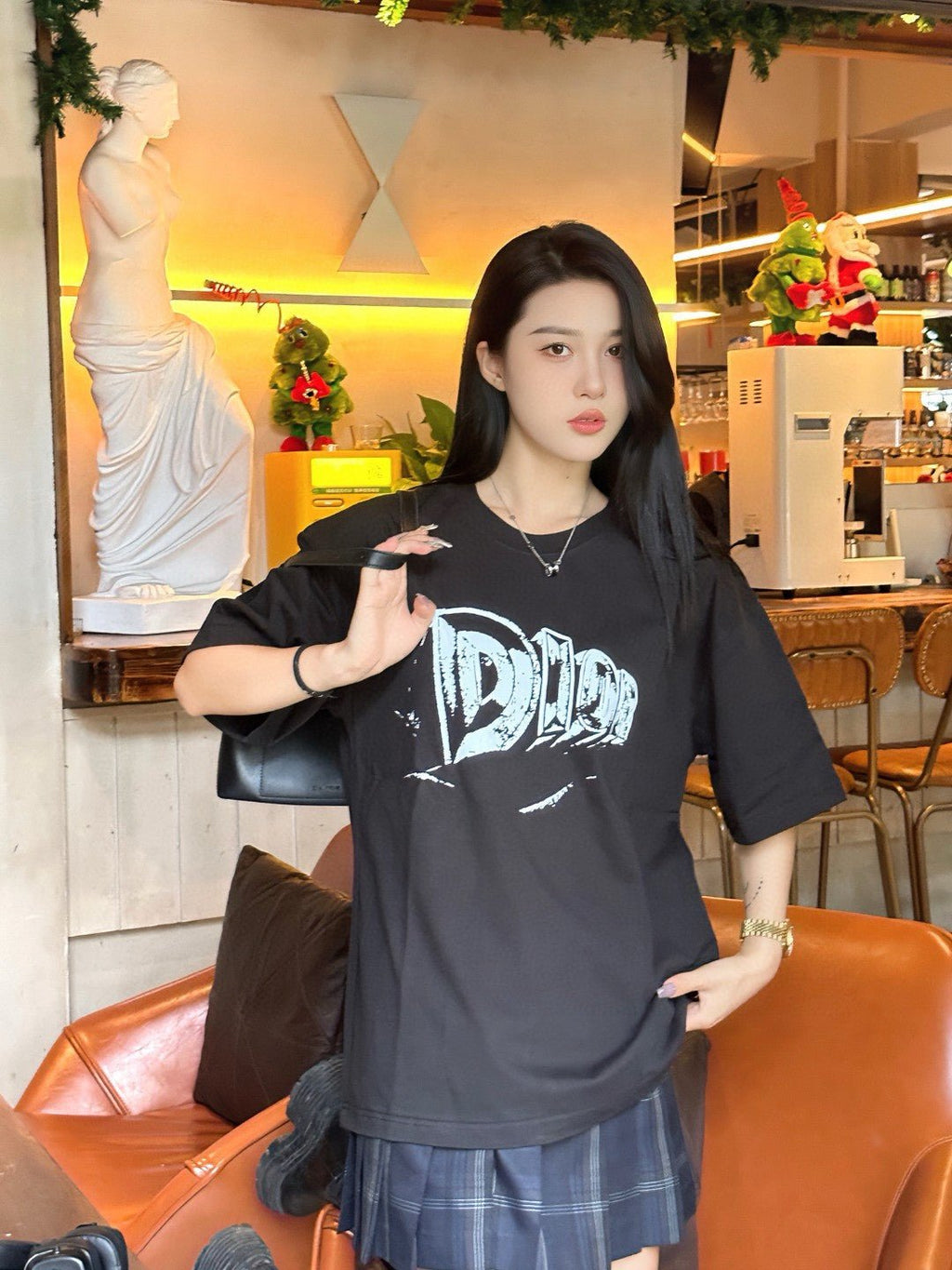 Dior Black Graphic T-Shirt - netstar