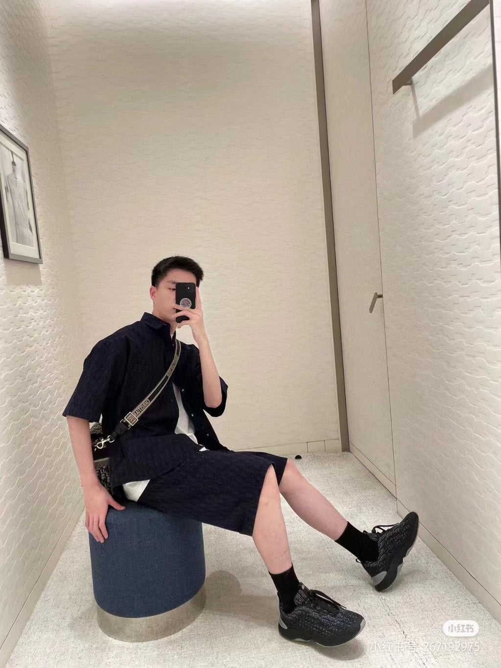 Dior Black Short - Sleeve Shirt - netstar