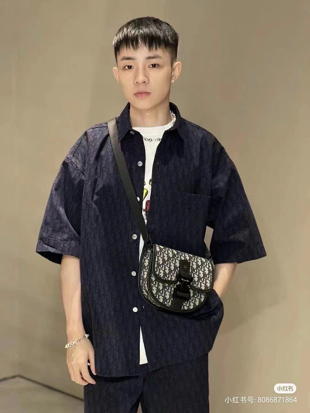 Dior Black Short - Sleeve Shirt - netstar