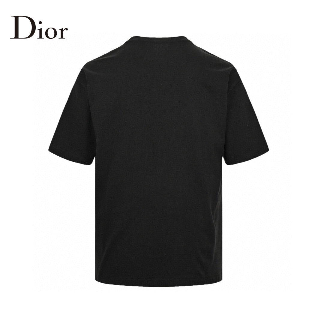 Dior Black T-Shirt with Bold Logo - netstar