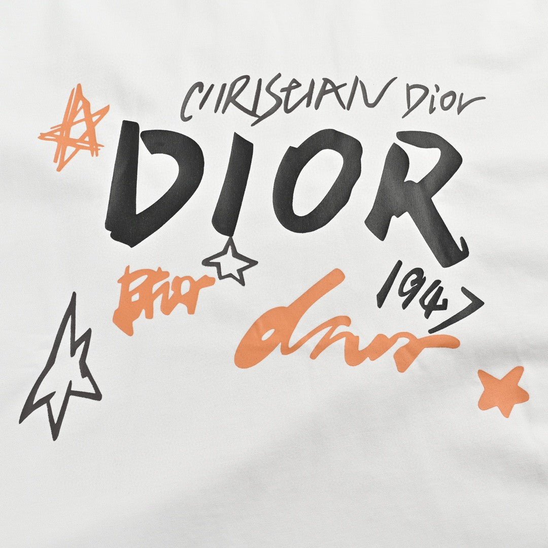 Dior Christian Dior Graphic White T-Shirt - netstar
