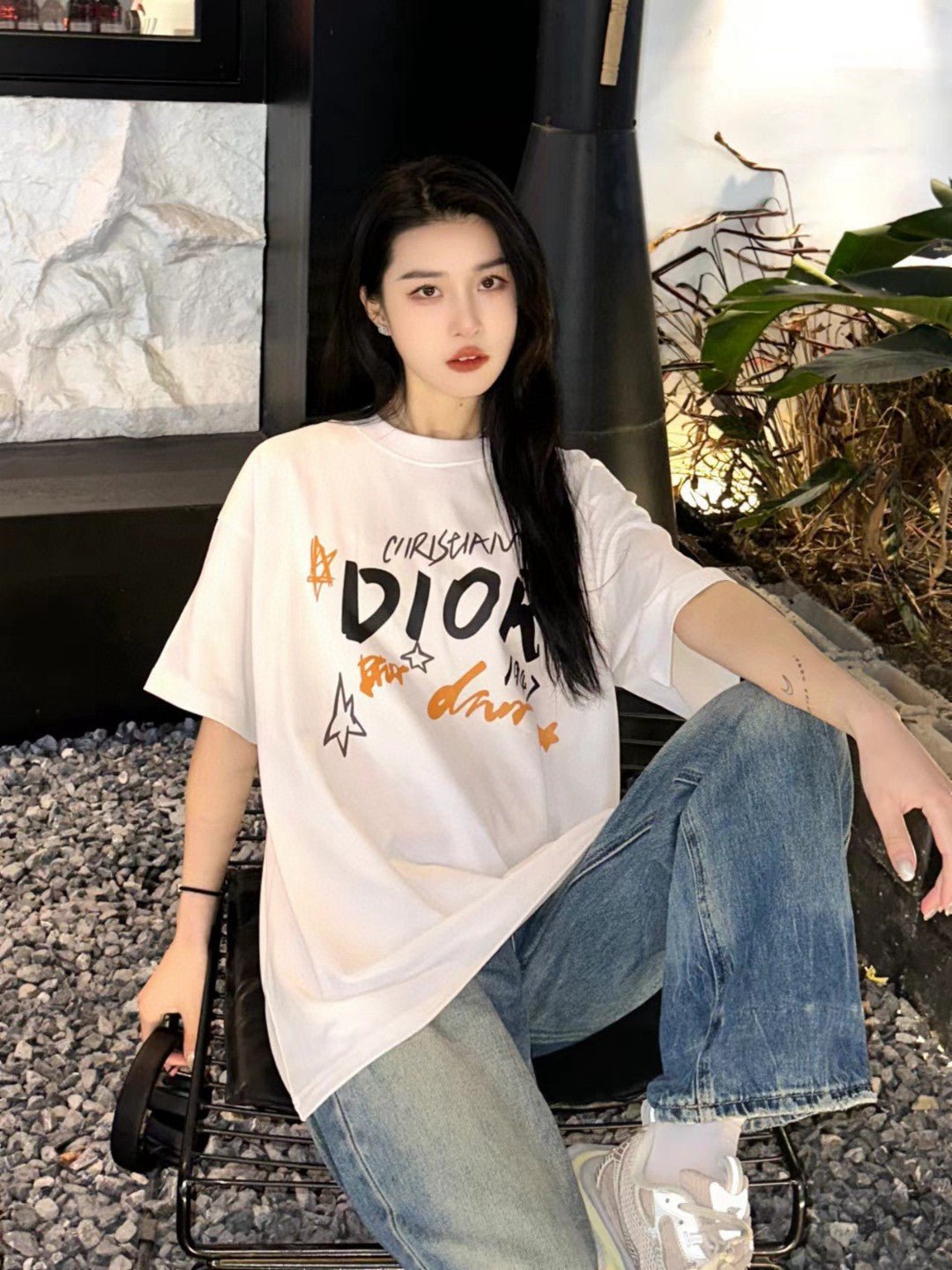 Dior Christian Dior Graphic White T-Shirt - netstar