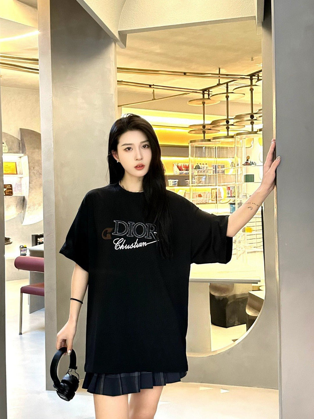 Dior Christian Graphic Black T-Shirt - netstar