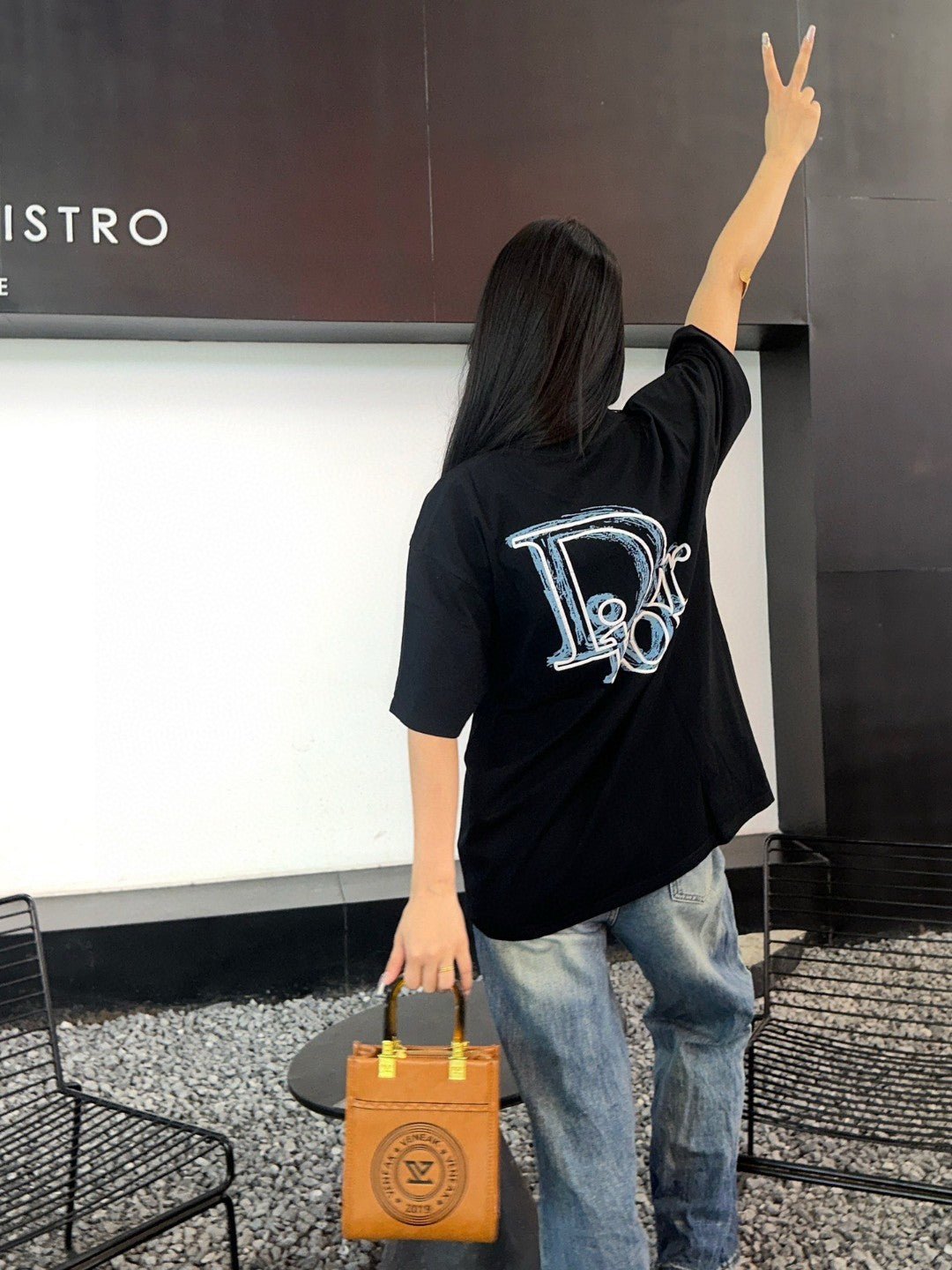 Dior Classic Logo T-Shirt (Black) - netstar