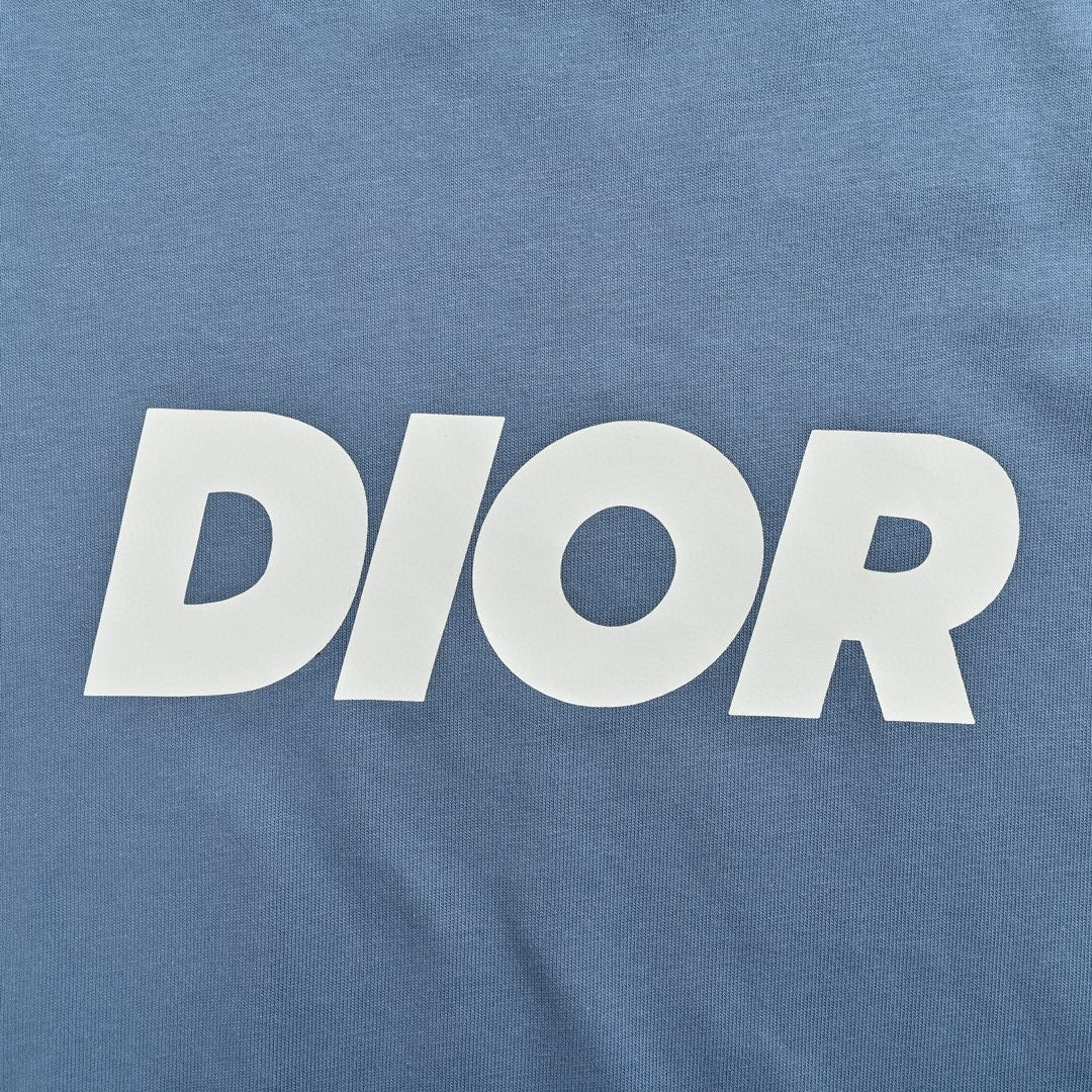 Dior Classic Logo T-Shirt (Blue) - netstar