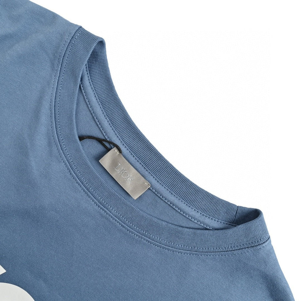Dior Classic Logo T-Shirt (Blue) - netstar