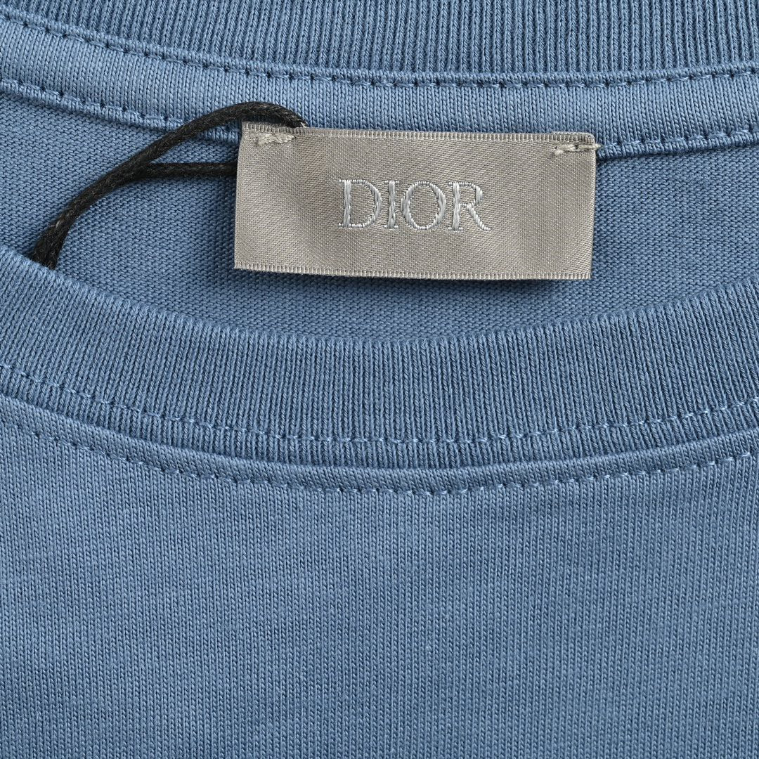Dior Classic Logo T-Shirt (Blue) - netstar
