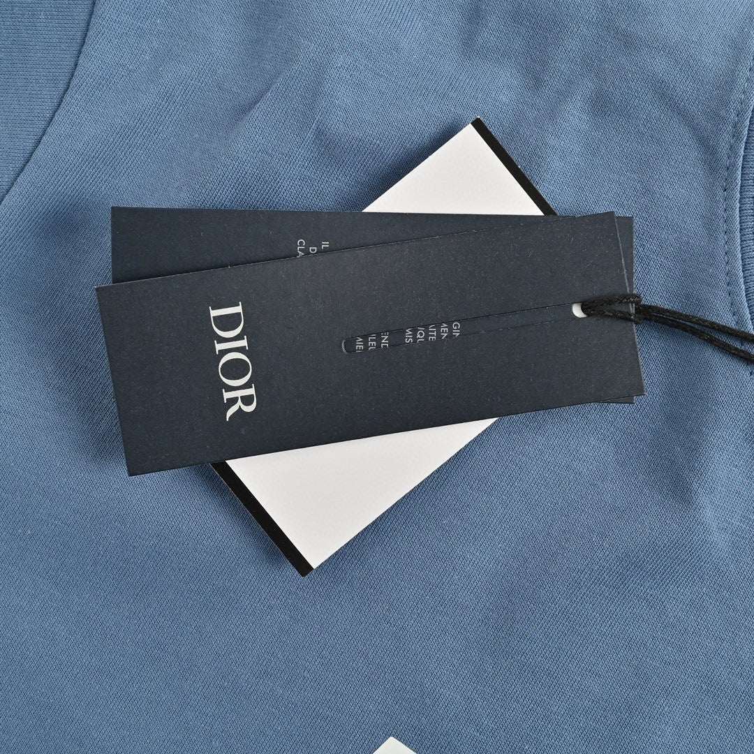 Dior Classic Logo T-Shirt (Blue) - netstar