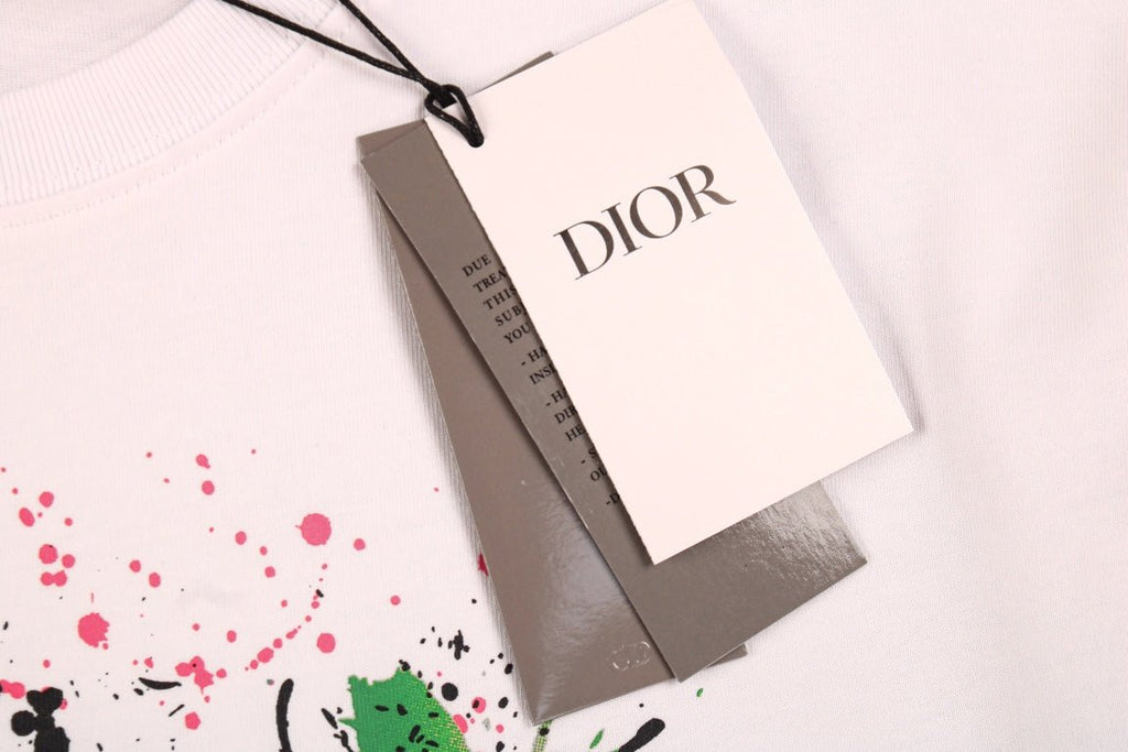 Dior Color Splash Graphic T-Shirt - netstar