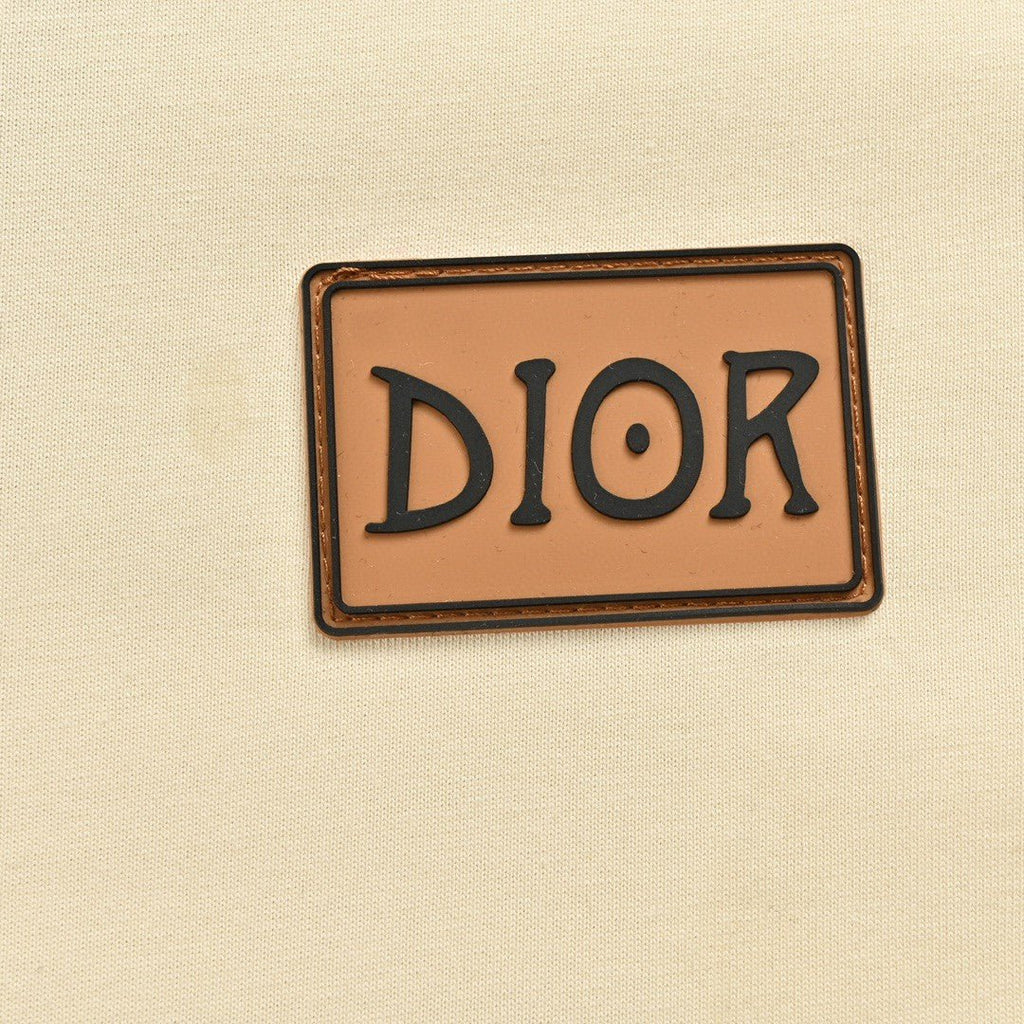 Dior Cream T-Shirt with Black Trim - netstar