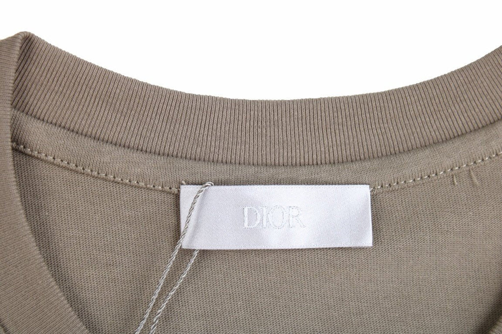 Dior Double D Logo T-Shirt (Khaki) - netstar