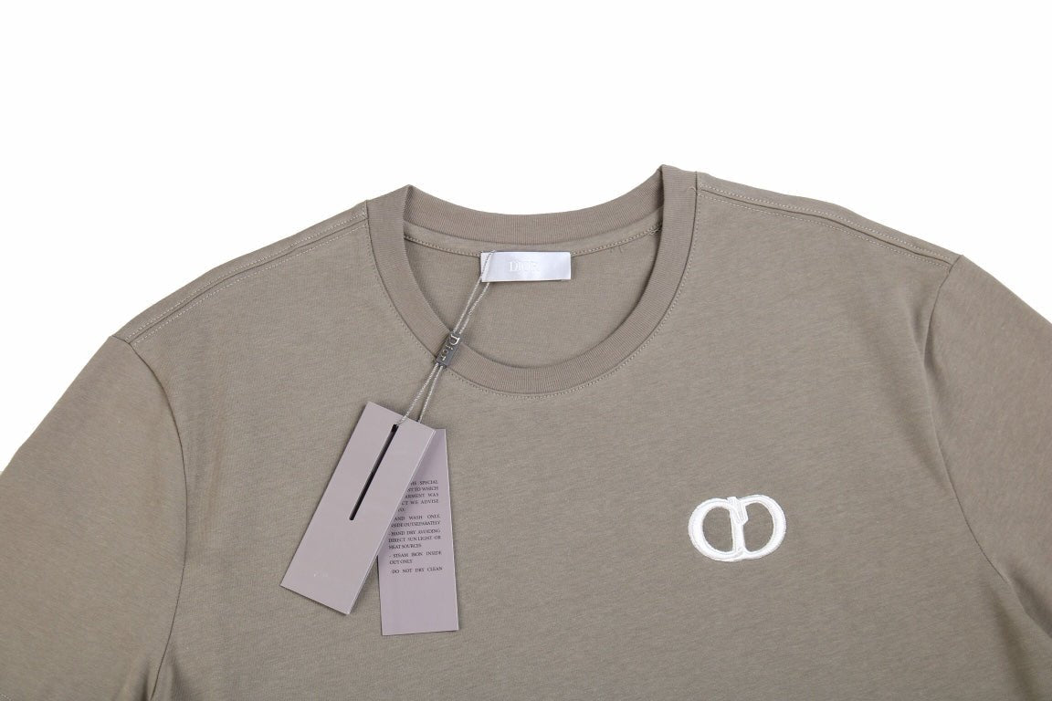 Dior Double D Logo T-Shirt (Khaki) - netstar