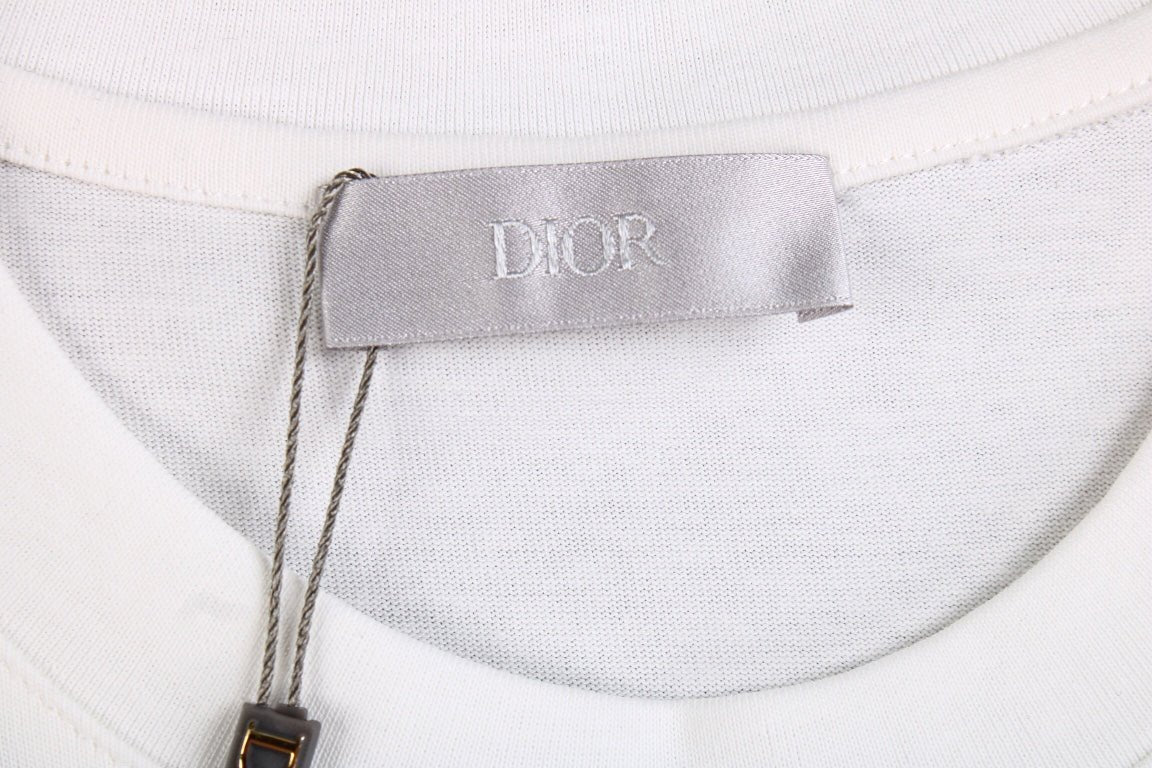 Dior Double D Logo T-Shirt (White) - netstar