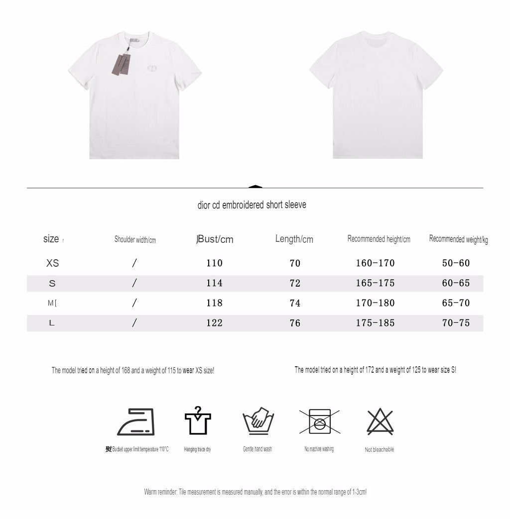 Dior Double D Logo T-Shirt (White) - netstar