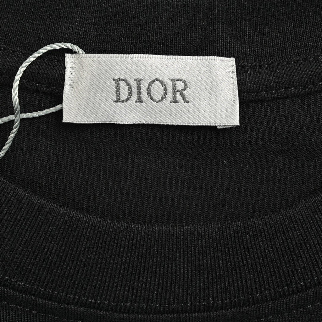 Dior Dripping Logo T-Shirt (Black) - netstar