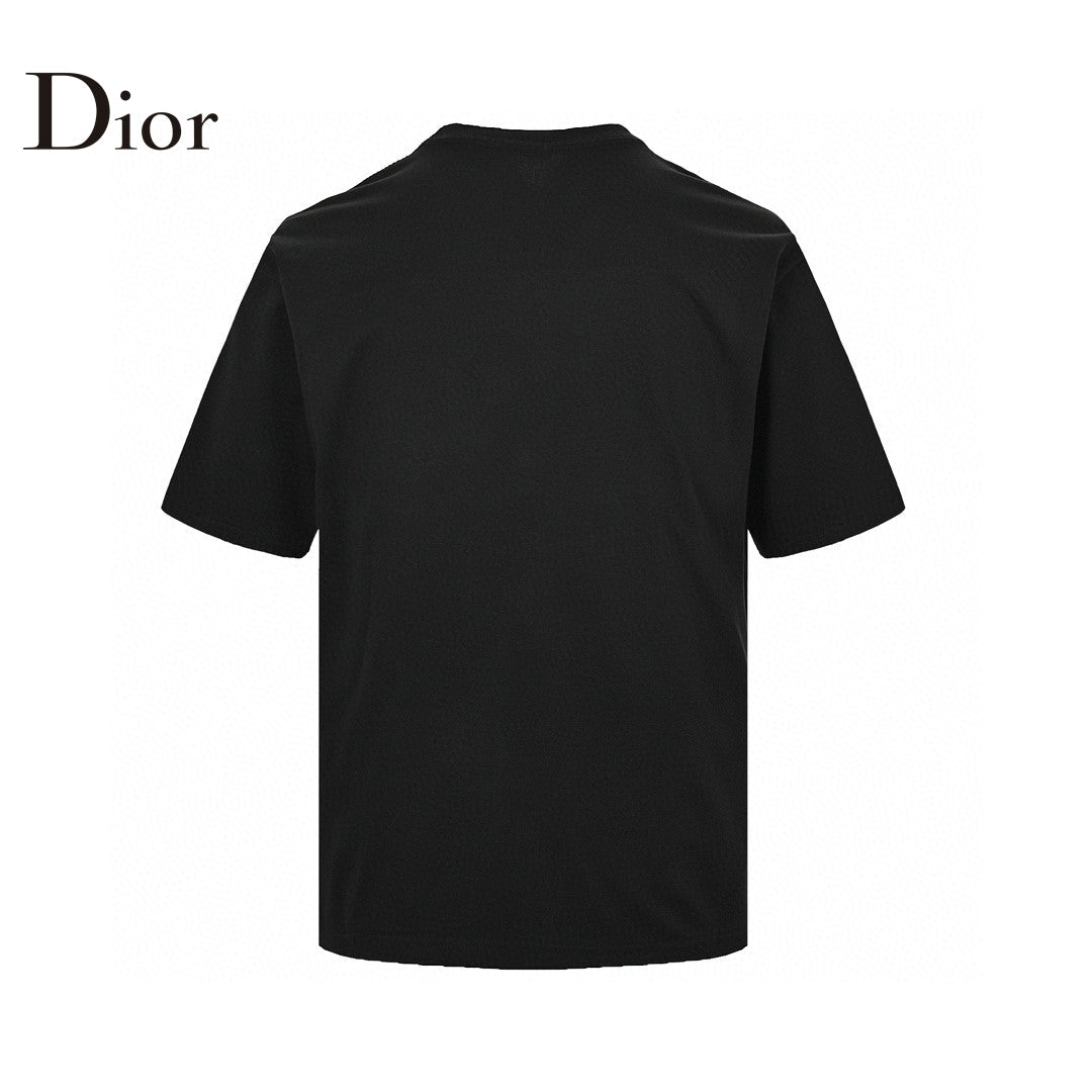 Dior Dripping Logo T-Shirt (Black) - netstar