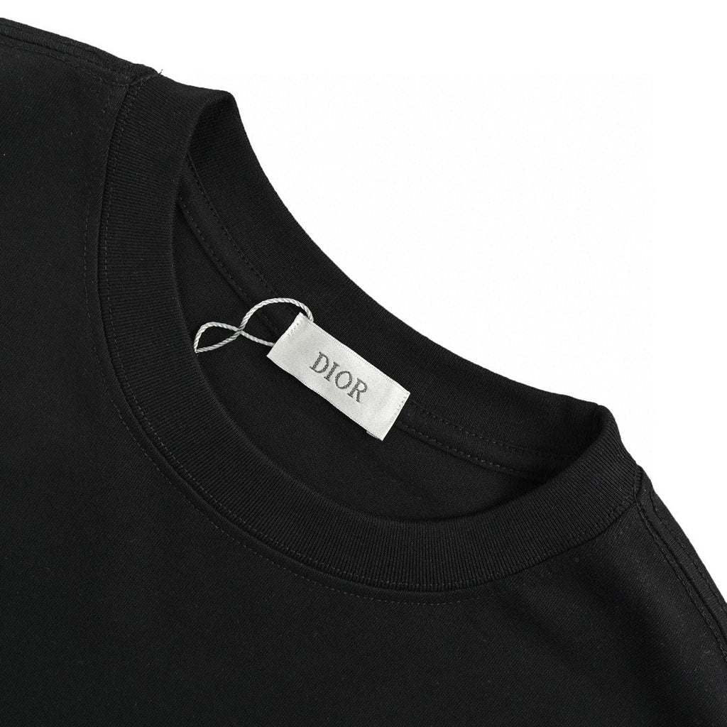 Dior Dripping Logo T-Shirt (Black) - netstar