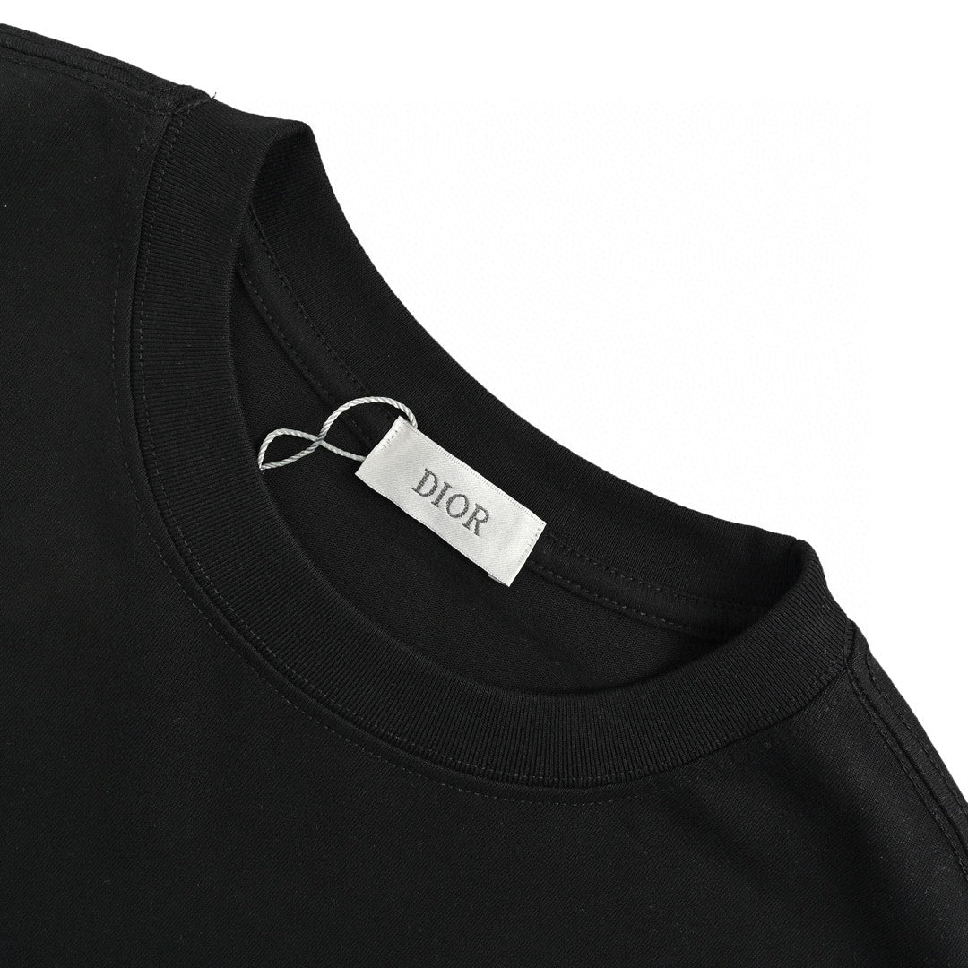 Dior Dripping Logo T-Shirt (Black) - netstar