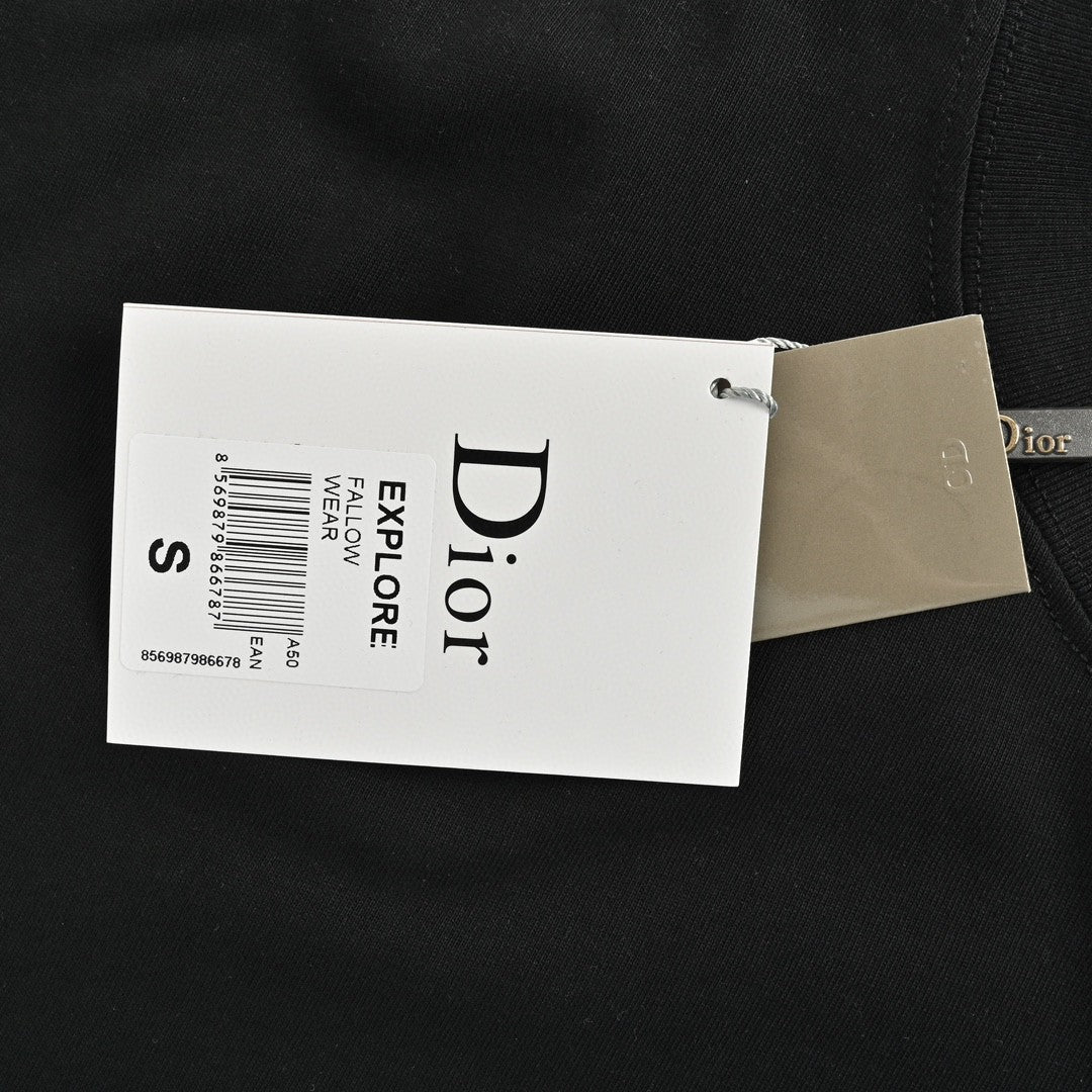 Dior Dripping Logo T-Shirt (Black) - netstar