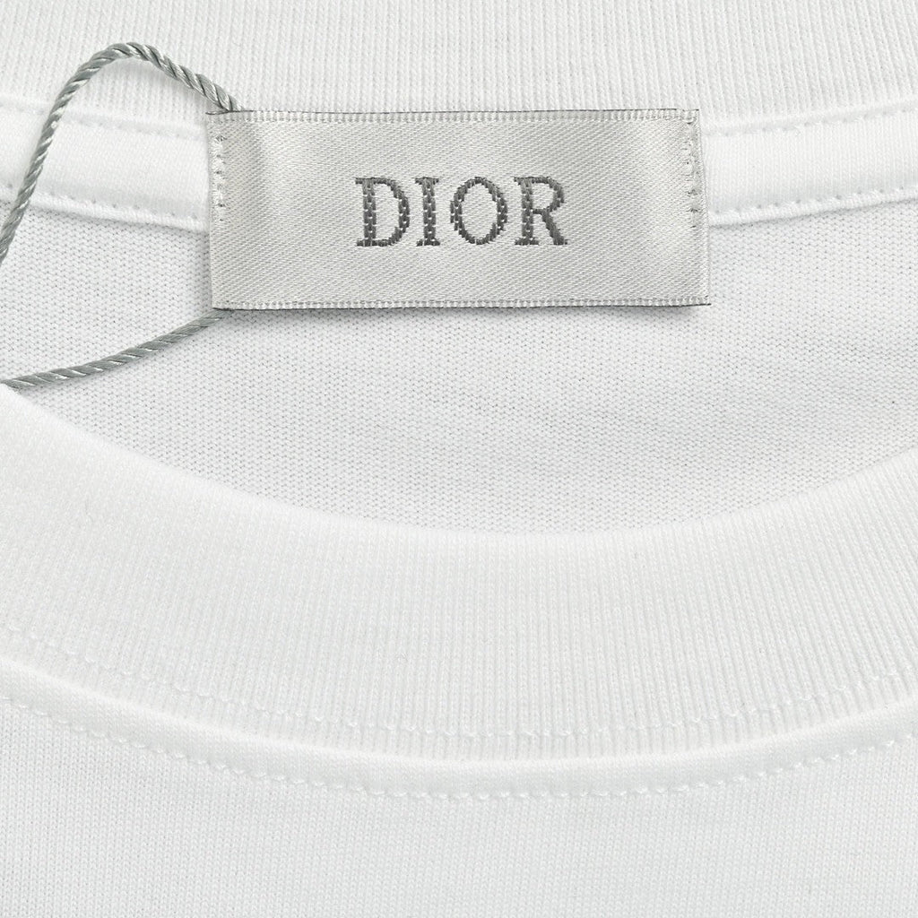 Dior Dripping Logo T-Shirt (White) - netstar