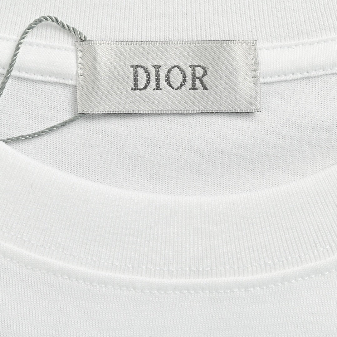 Dior Dripping Logo T-Shirt (White) - netstar