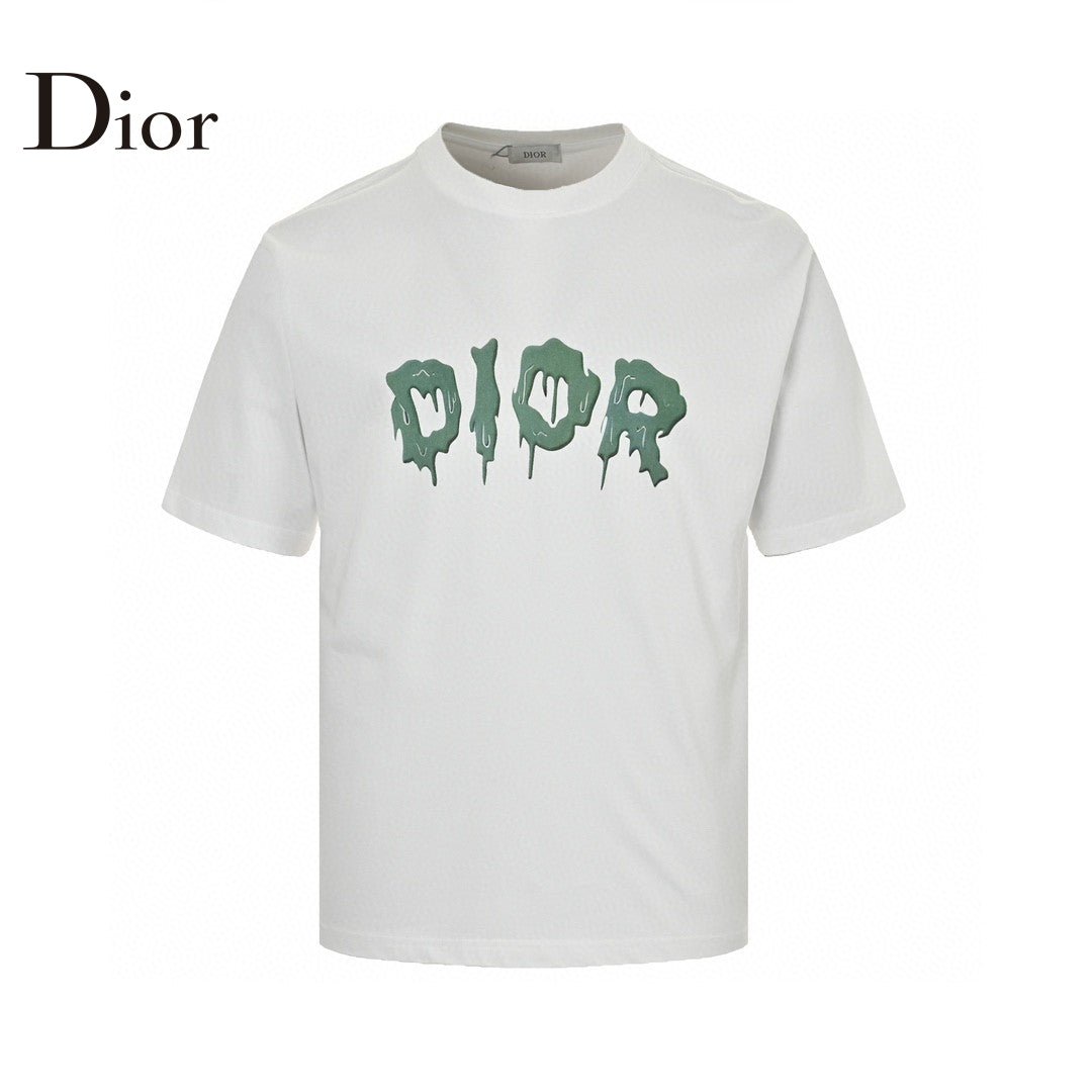 Dior Dripping Logo T-Shirt (White) - netstar