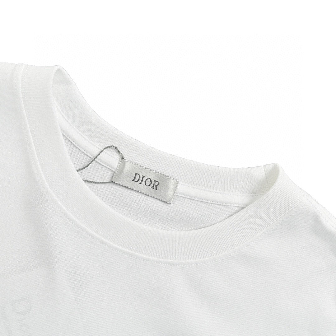 Dior Dripping Logo T-Shirt (White) - netstar