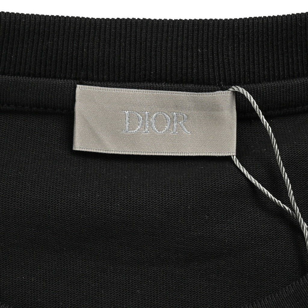 Dior Embroidered CD Logo T-Shirt (Black) - netstar