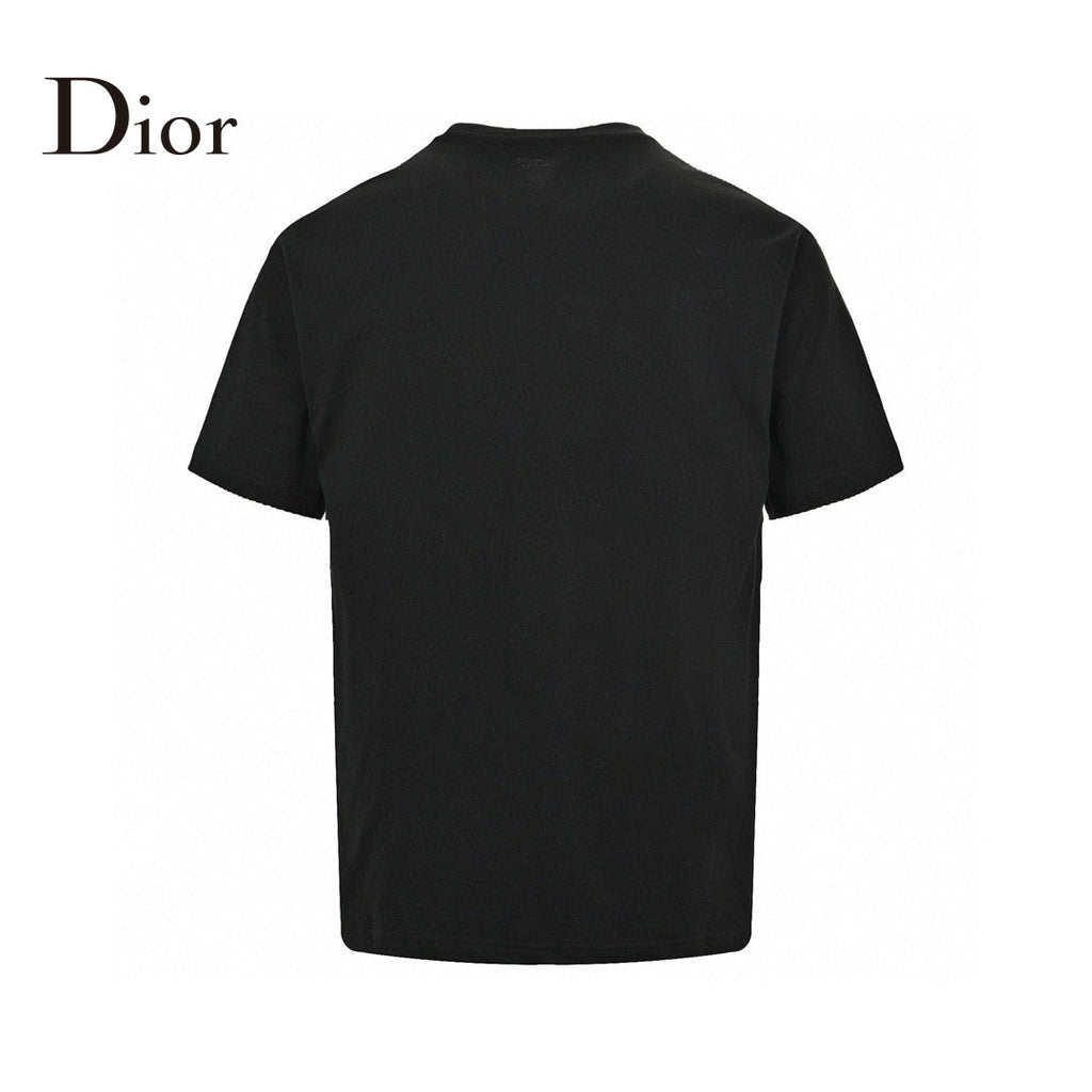 Dior Embroidered CD Logo T-Shirt (Black) - netstar
