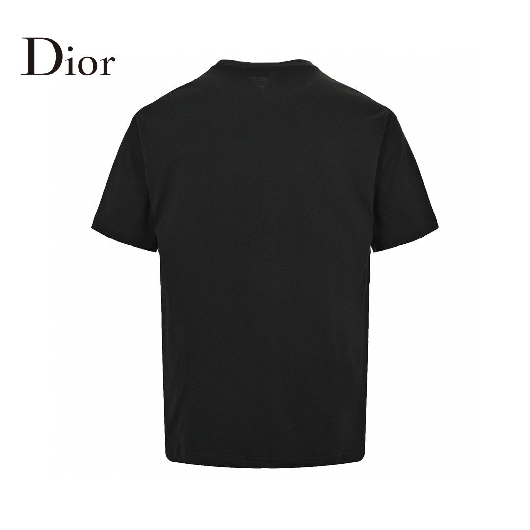 Dior Embroidered CD Logo T-Shirt (Black) - netstar
