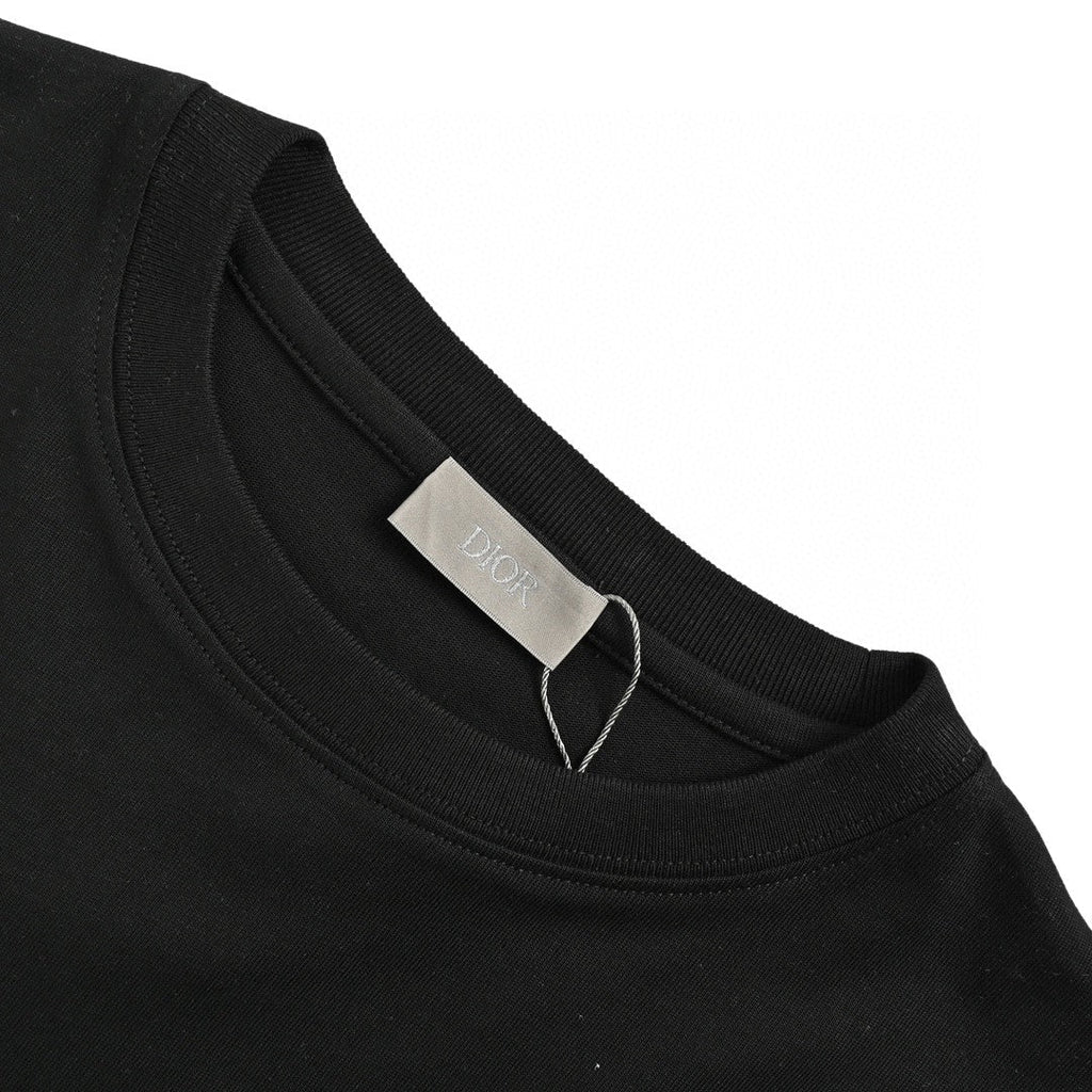 Dior Embroidered CD Logo T-Shirt (Black) - netstar