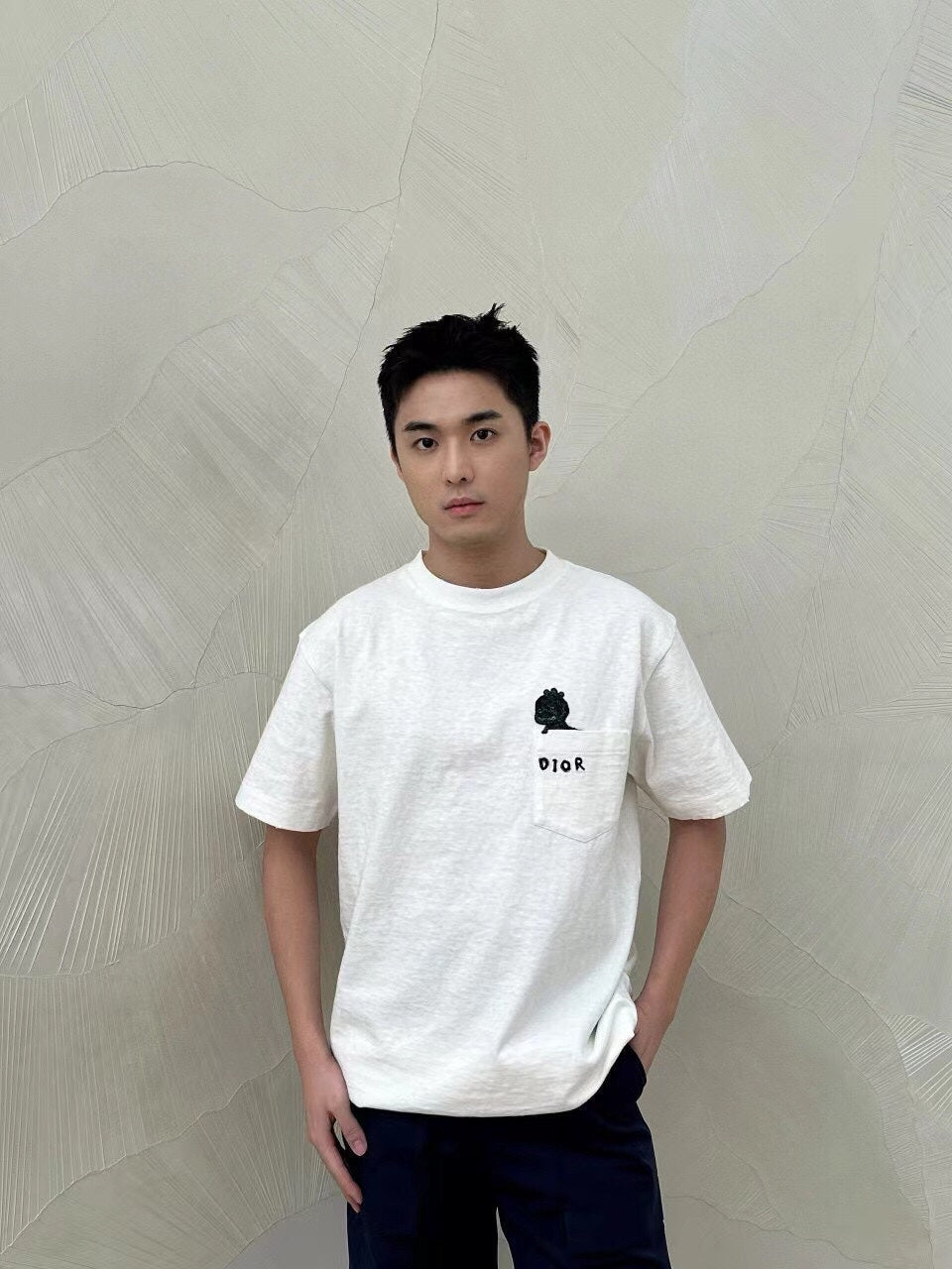 Dior Embroidered Lizard T-Shirt - White - netstar